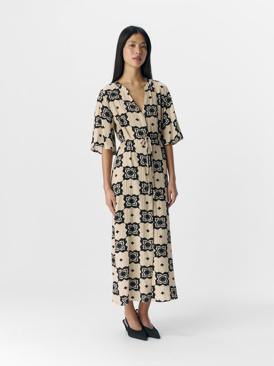 OBJELLA Midi Dress - Sandshell - VERO MODA & VILA Bergvik